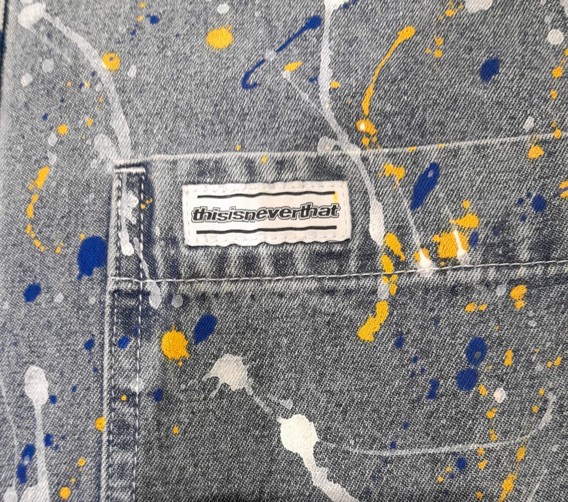 💥디스이즈네버댓 페인팅 데님셔츠 (XL)  상품이미지6