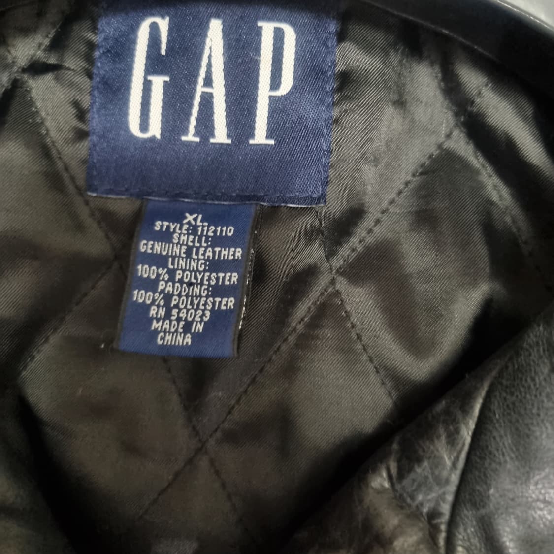 올드갭 지퍼 레더 자켓 xl 상품이미지5