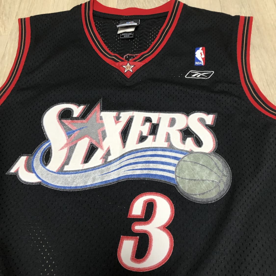 (M) 리복 NBA 스윙맨 필라델피아 식서스 아이버슨 유니폼 져지 상품이미지6