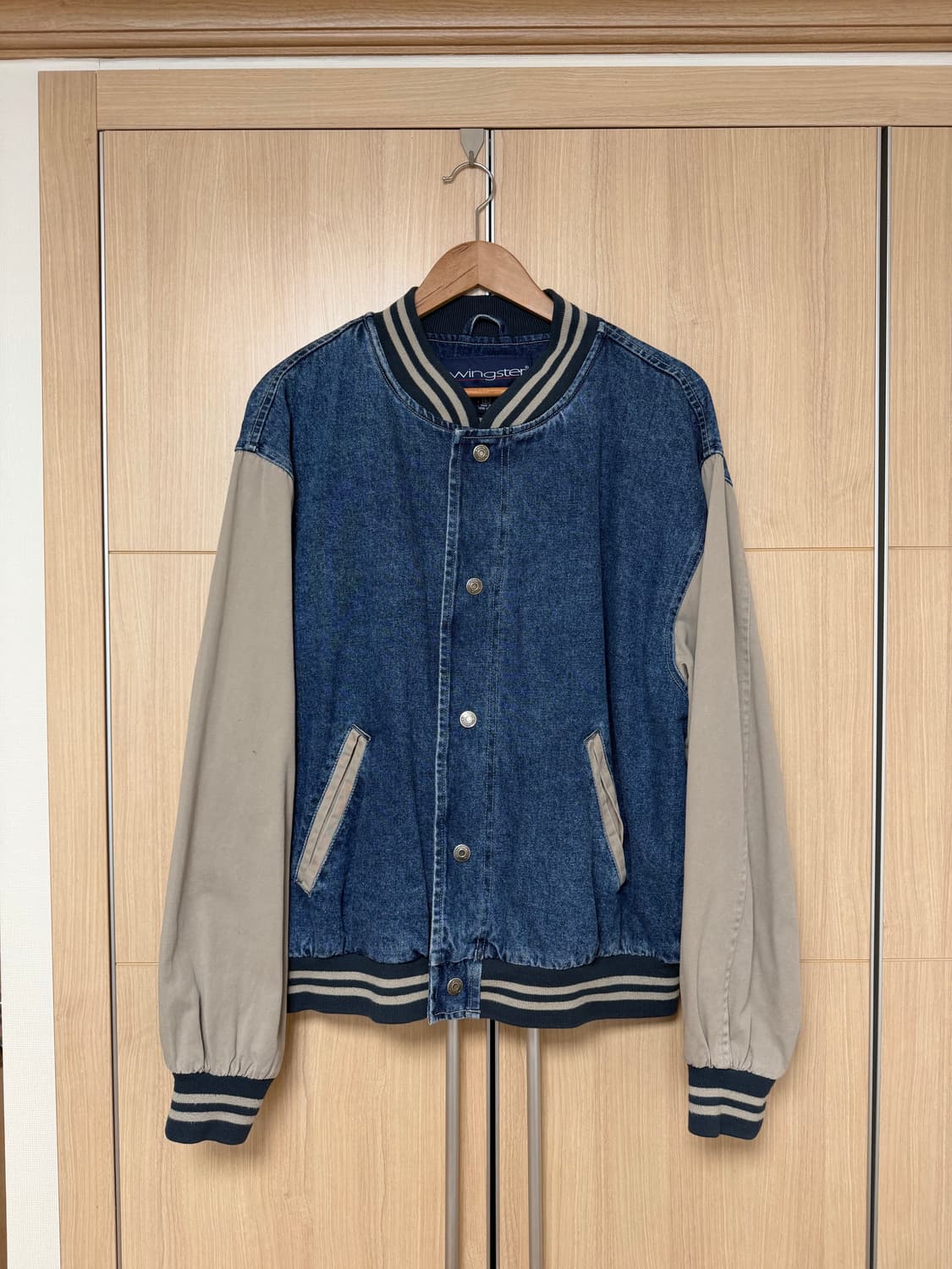 빈티지 스윙스터 데님 바시티 자켓 상품이미지1