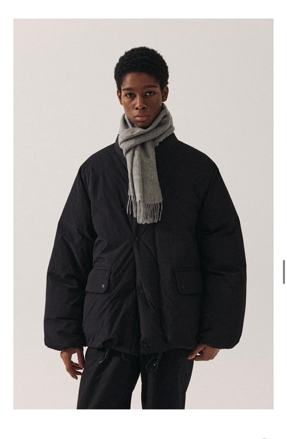 토마스모아 시티숏다운 패딩 블랙 L(덕다운) 상품이미지1