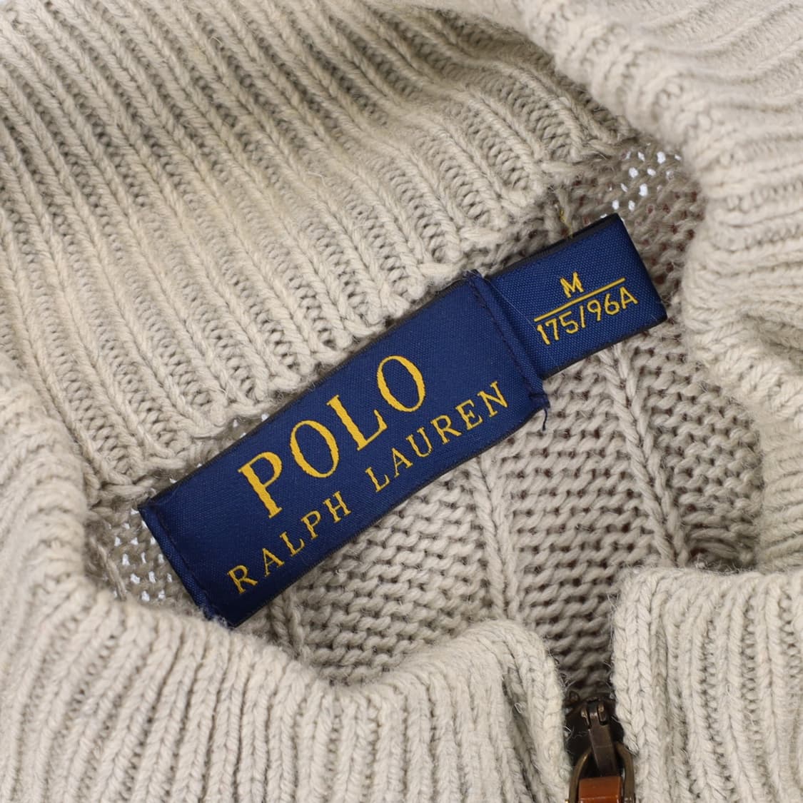 [M] 신형 폴로 랄프로렌 실크 반집업 케이블 니트 스웨터 3834 상품이미지6