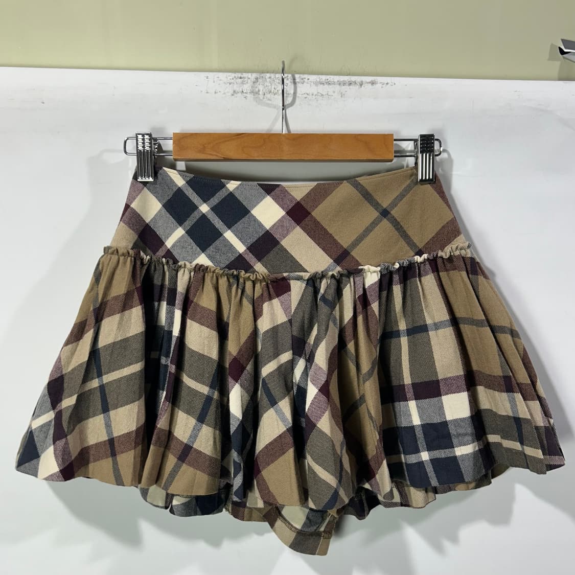 [BURBERRY] 버버리블루라벨 노바체크 플레어 미니스커트 상품이미지2