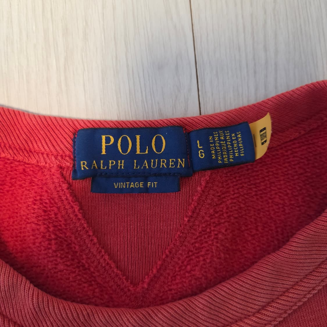 폴로 유콘필드 맨투맨 레드 L 상품이미지3