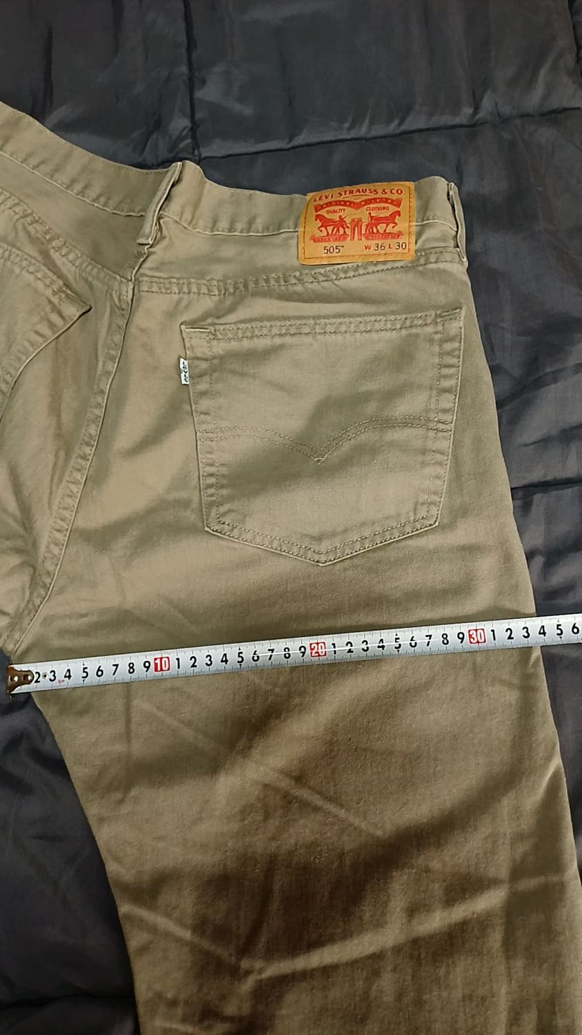 리바이스 505 데님팬츠 실측35인치 기장103 상품이미지9