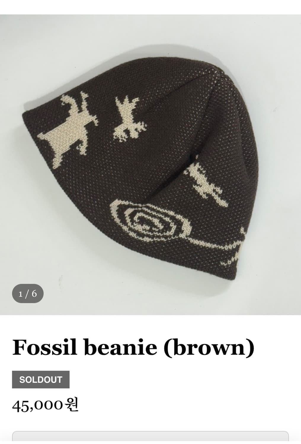 Mascompany Fossil beanie 상품이미지1