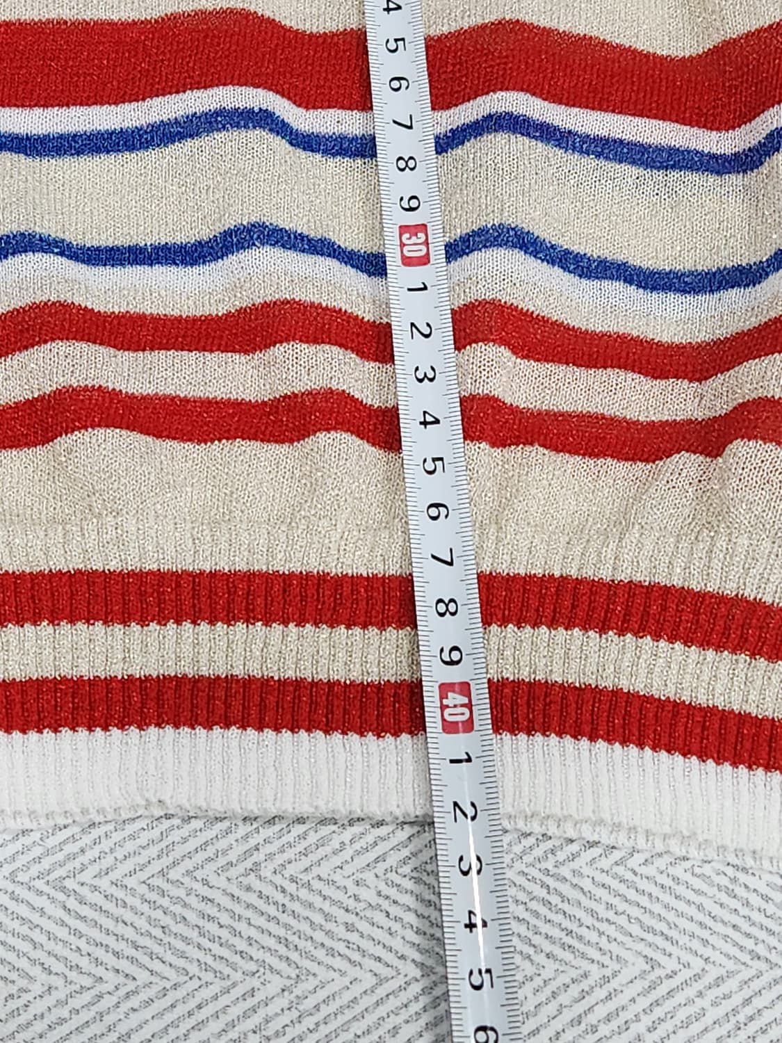 [F] 나인 NAIN 스트라이프 골드펄 니트 F 상품이미지8