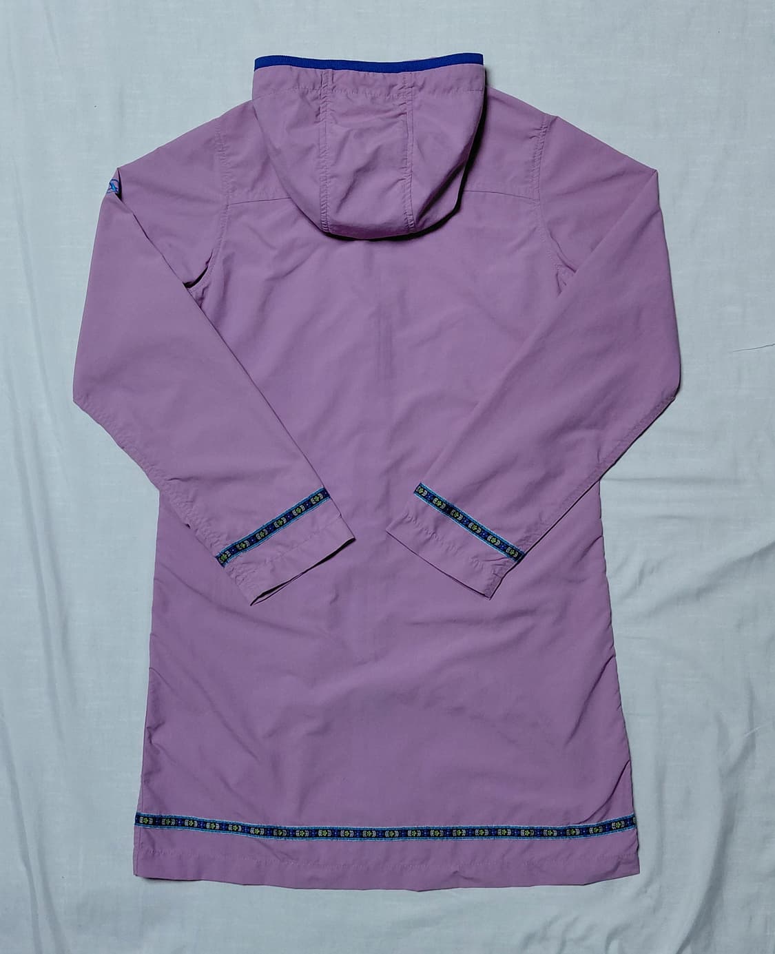 에이글(AIGLE) 여성 롱 후드 바람막이 자켓 (S사이즈/퍼플) 상품이미지8