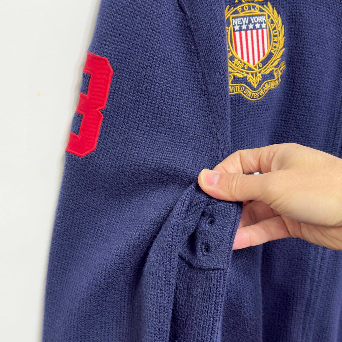 폴로 랄프로렌 투웨이 집업 니트 자켓 상품이미지3