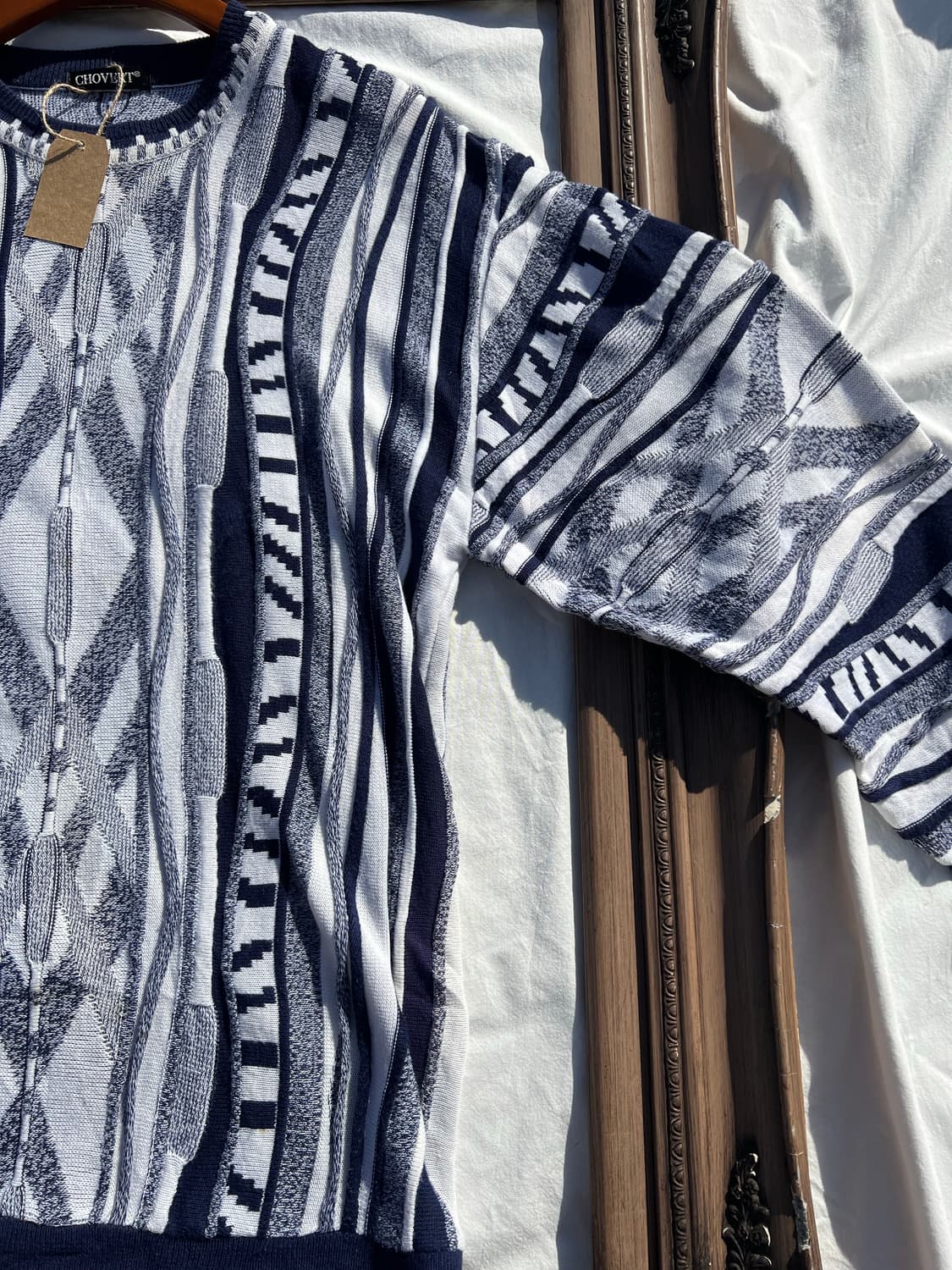 올드스쿨 케이블 패턴 스웨터 상품이미지4