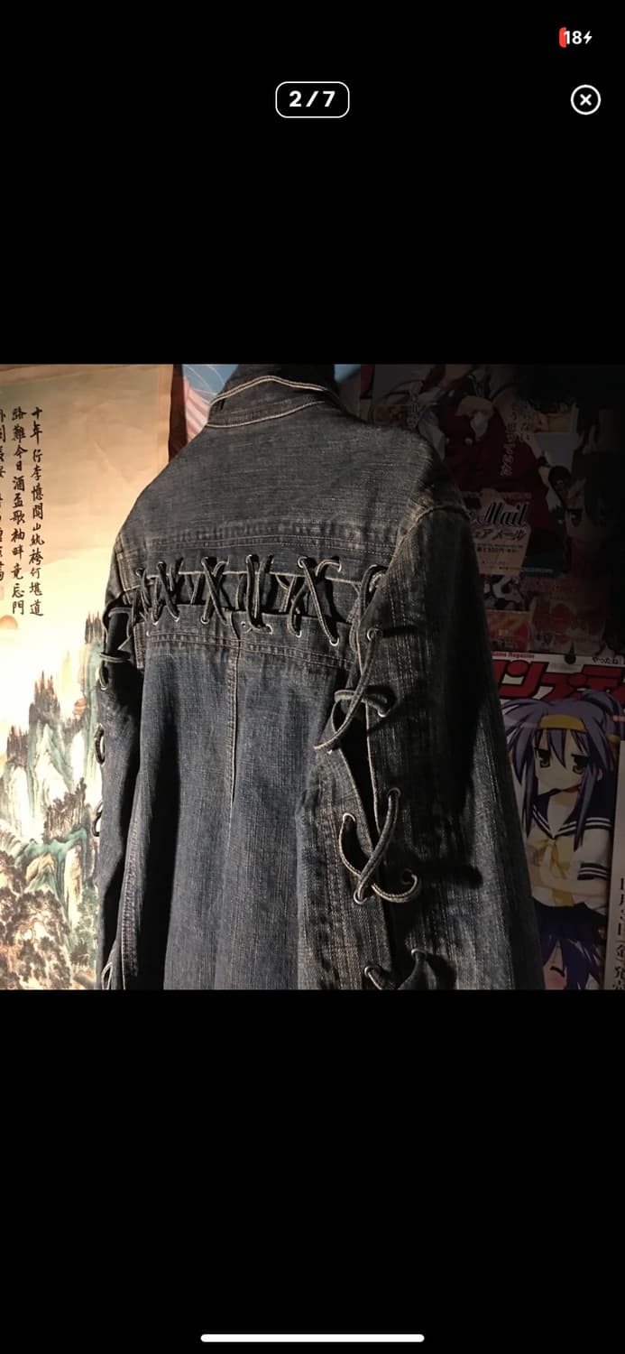 Tornado Mart Lace up denim robe jacket 상품이미지3