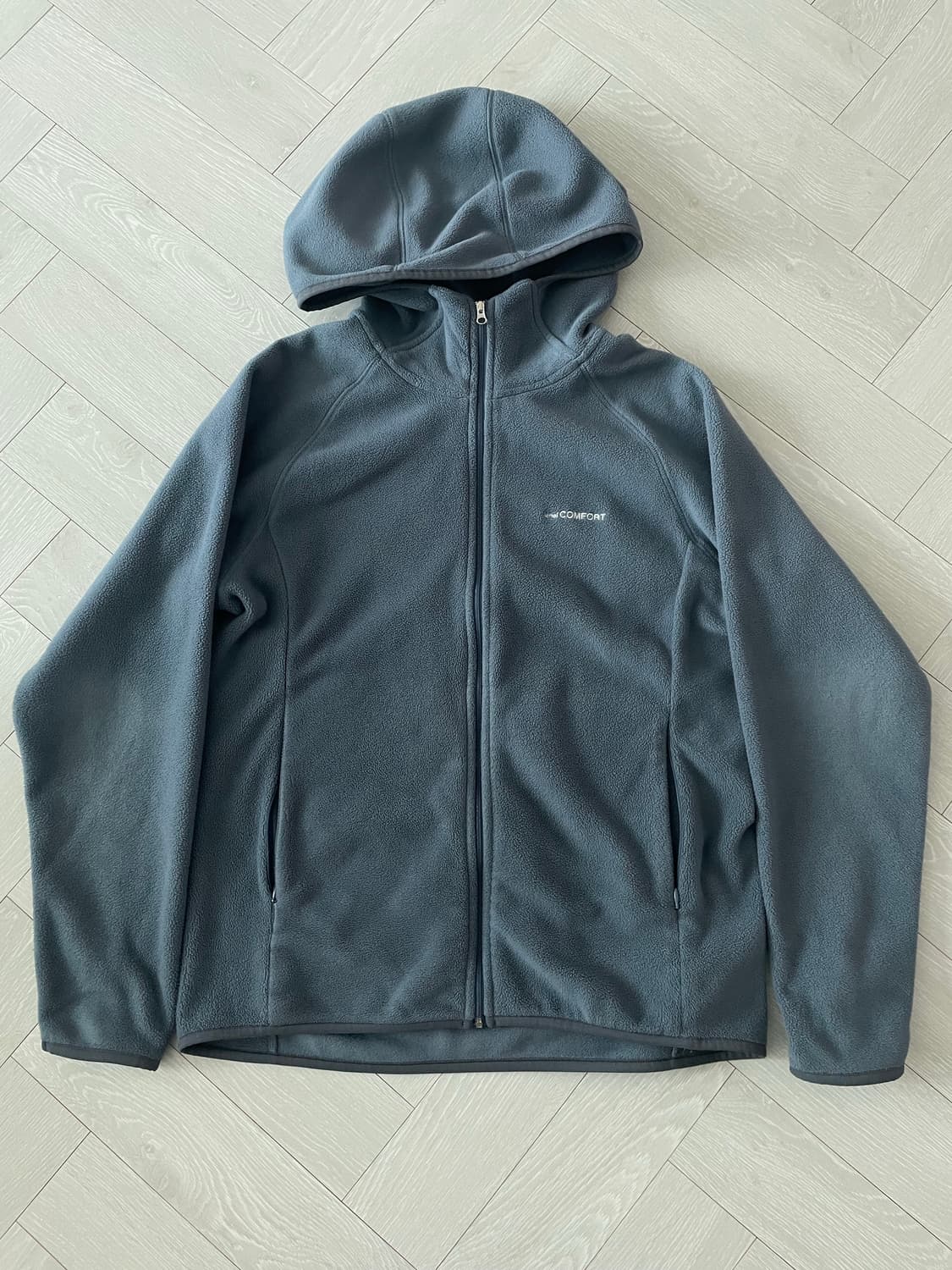24-006 FLEECE ZIP HOODIE (cool grey) 2 상품이미지2