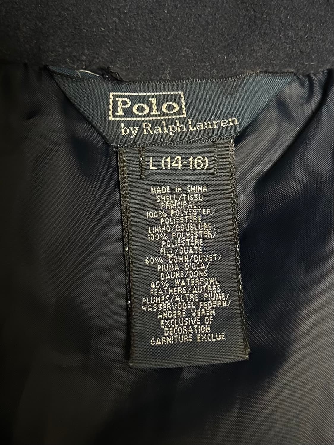 폴로 빅포니 패딩 네이비 상품이미지5