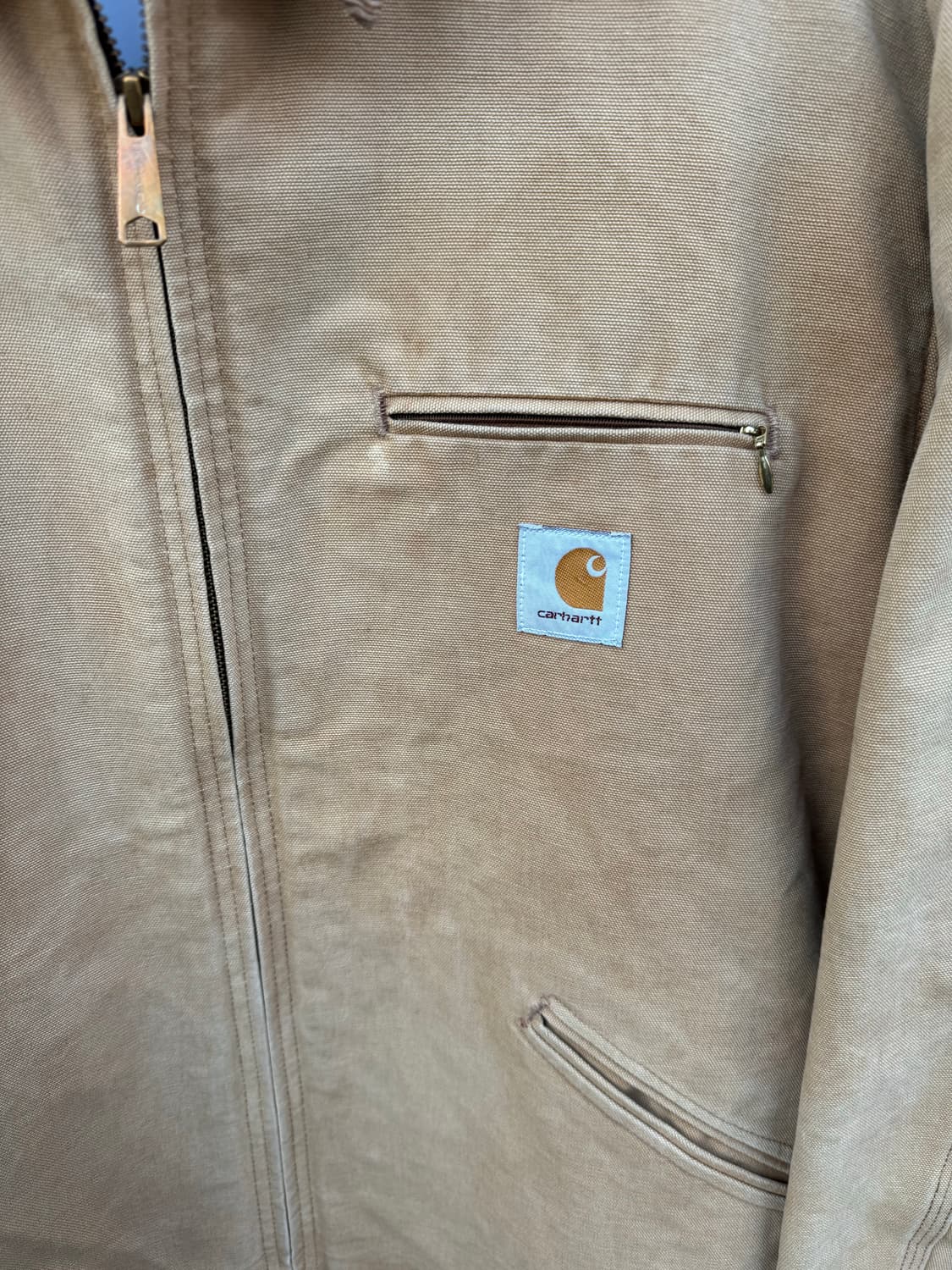 90s 칼하트 빈티지 6blj 하드페이딩 디트로이트 워크 자켓 상품이미지5