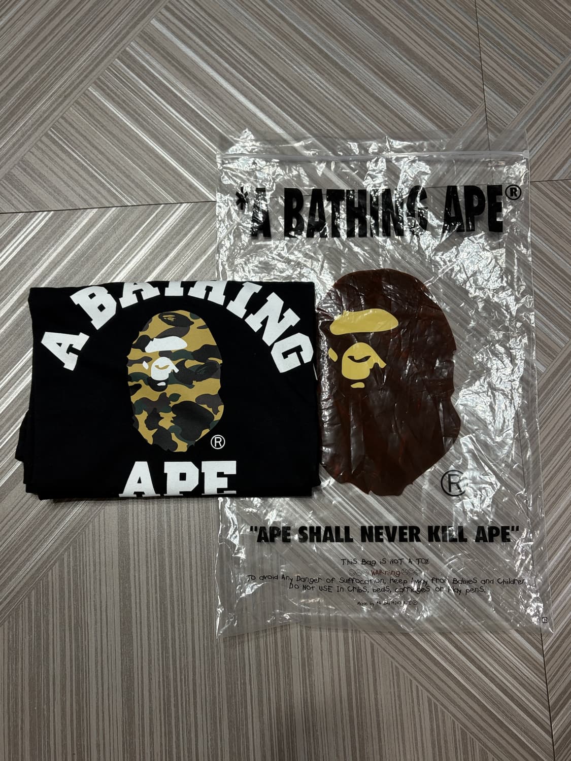 베이프 카모 반팔 티셔츠 XL 상품이미지9