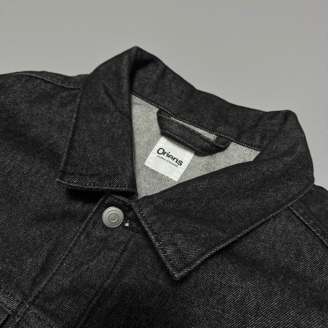 Oriens by 저널스탠다드 블랙 워시드 코튼 와이드 트러커 자켓 상품이미지3