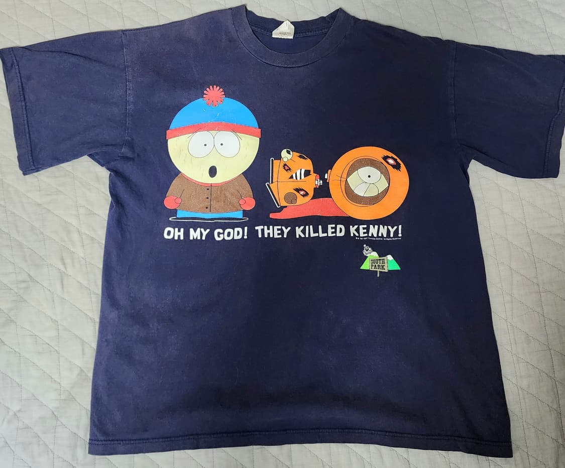 [XL] 90s 사우스파크 south park 케니 빈티지 티셔츠 상품이미지1