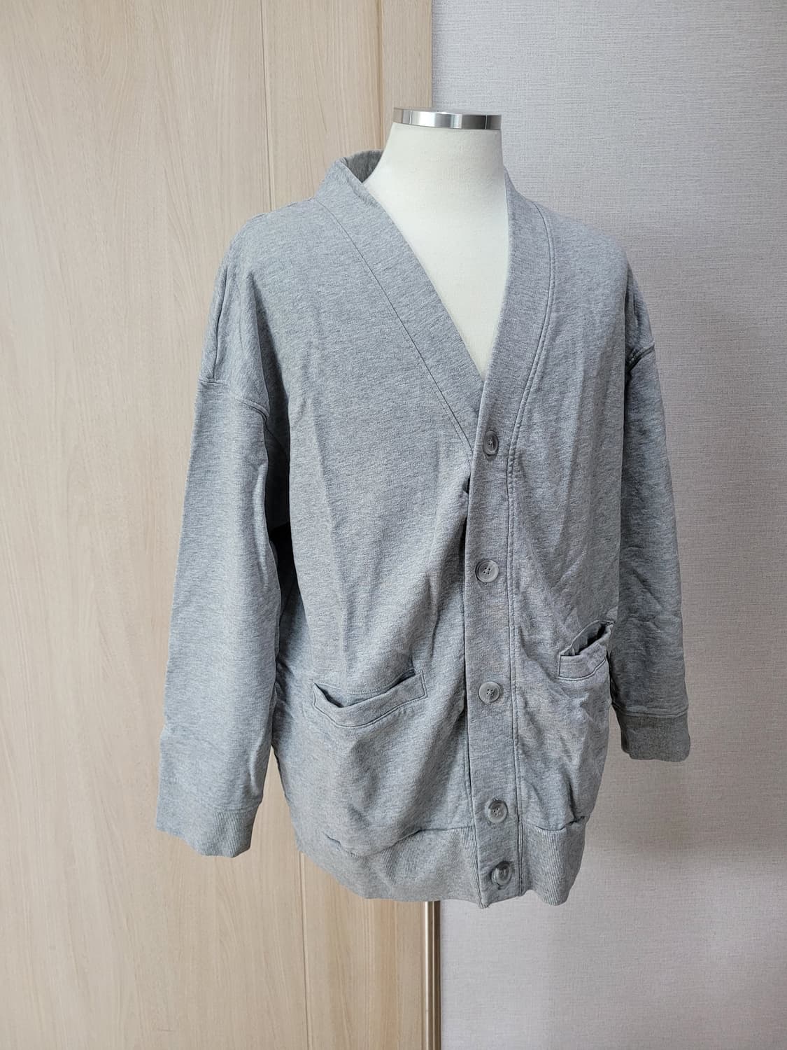 스파오 SPAO 남자 가디건 XL 그레이 상품이미지1