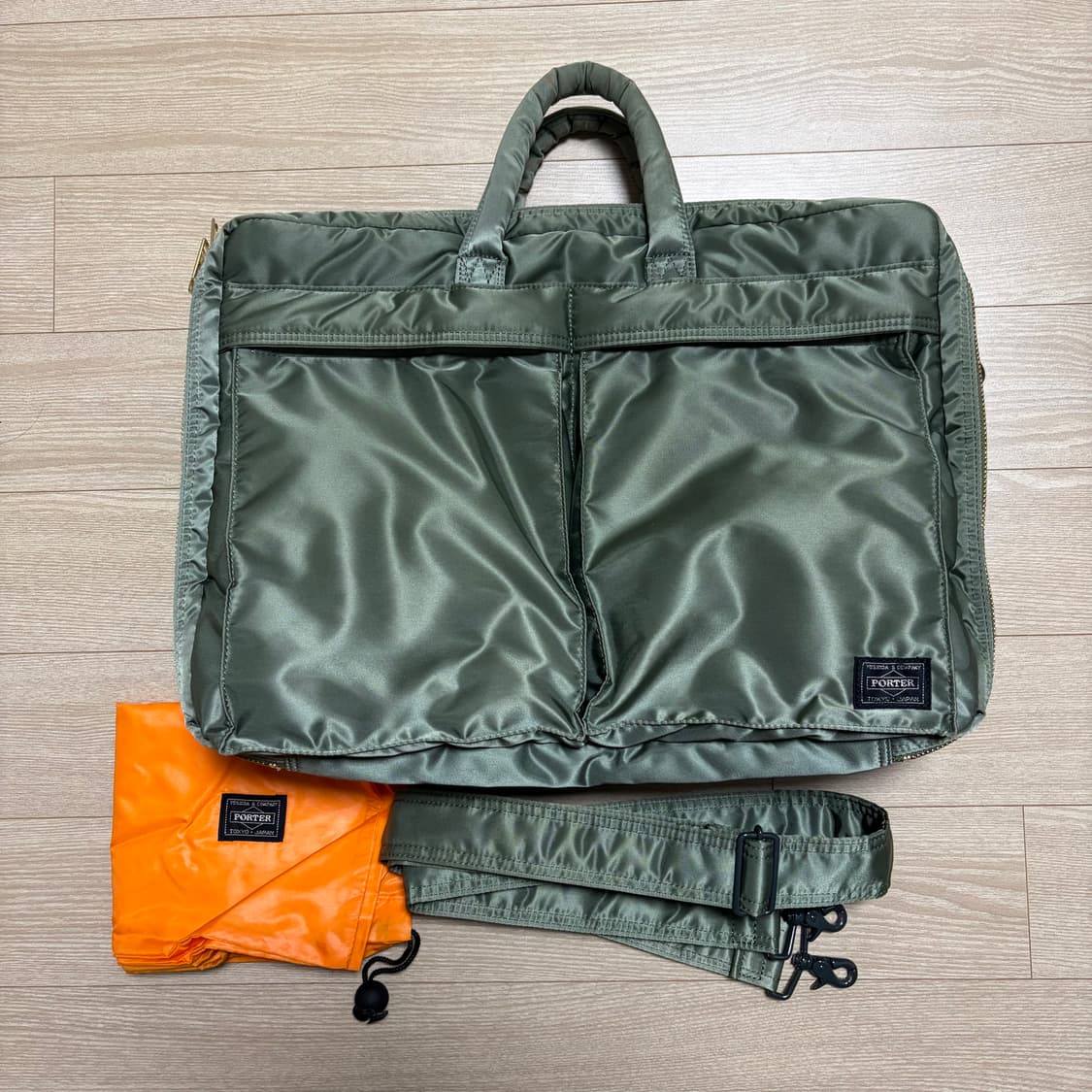 요시다포터 porter 2way 브리프케이스 노트북가방 세이지 그린 신형 상품이미지1