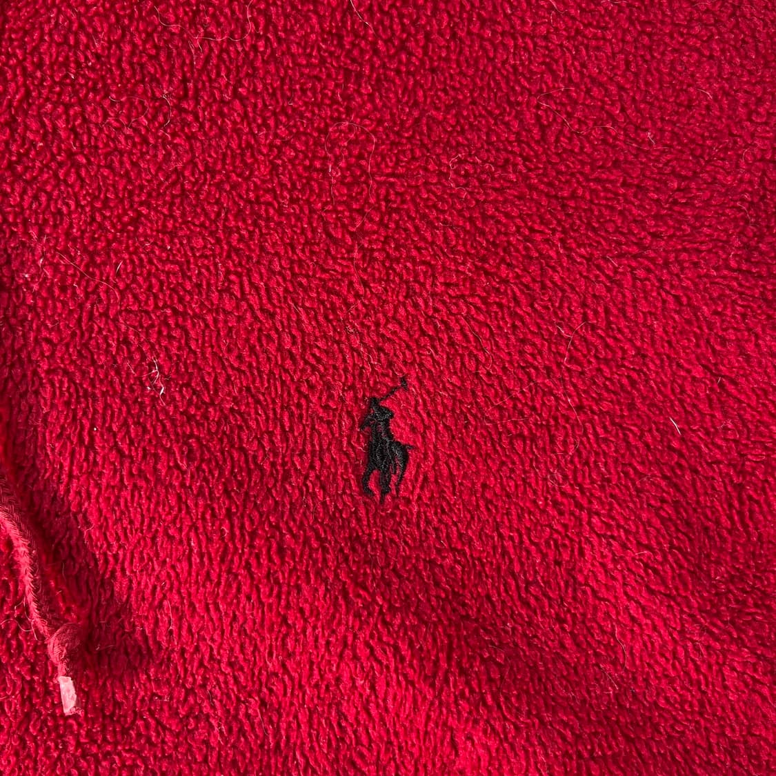 100 폴로랄프로렌 스몰포니 레드 플리스 후드집업 상품이미지3