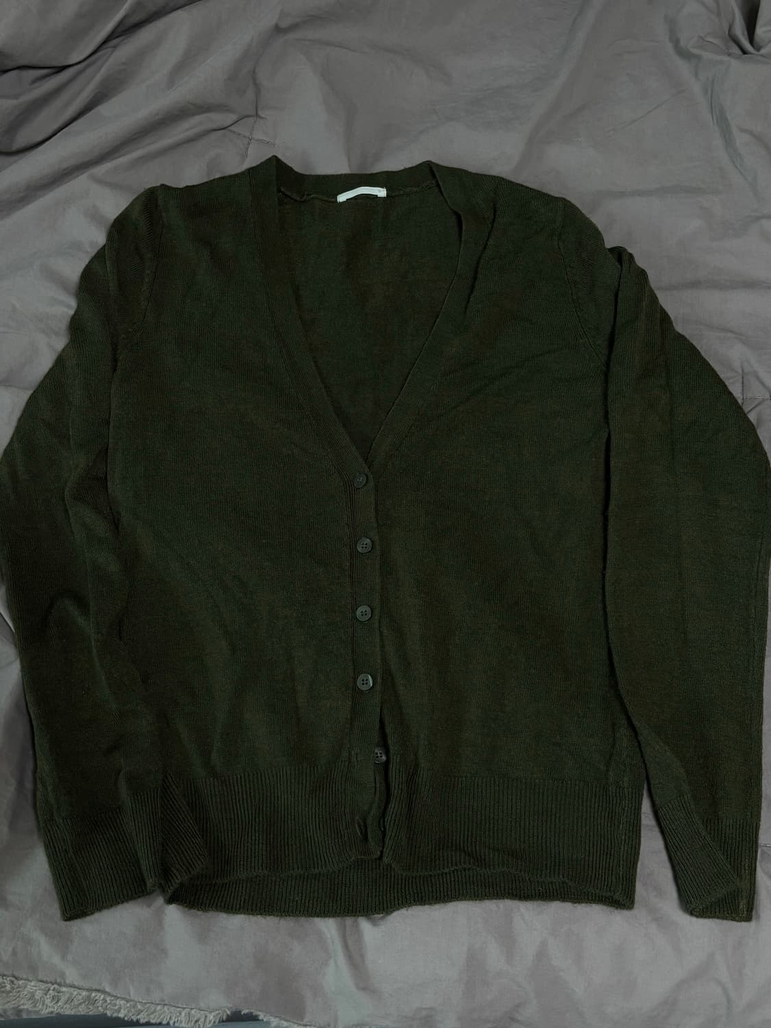 japanese vintage 빈티지 가디건 카키 상품이미지1