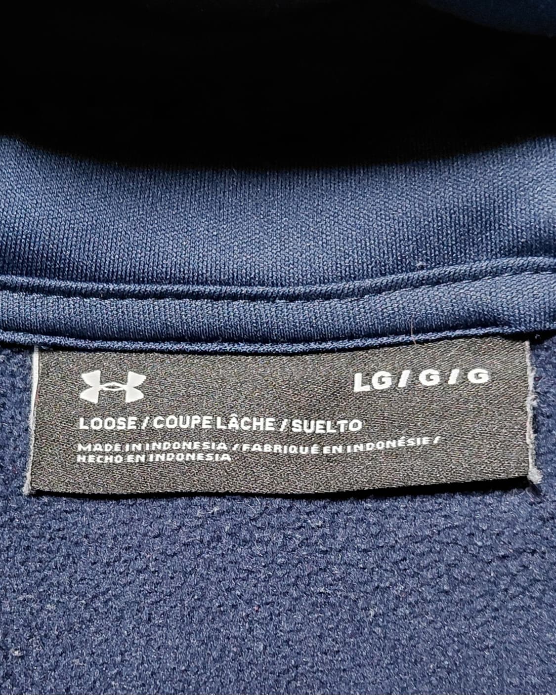 언더아머 Notre Dame 기모 후드티 L 네이비 상품이미지5