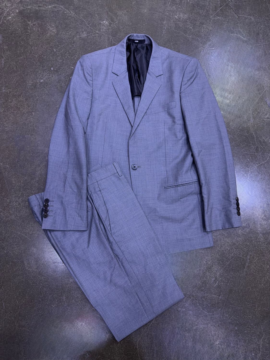 시스템옴므 울 그레이 수트셋업 자켓 팬츠 슬랙스 46 상품이미지1