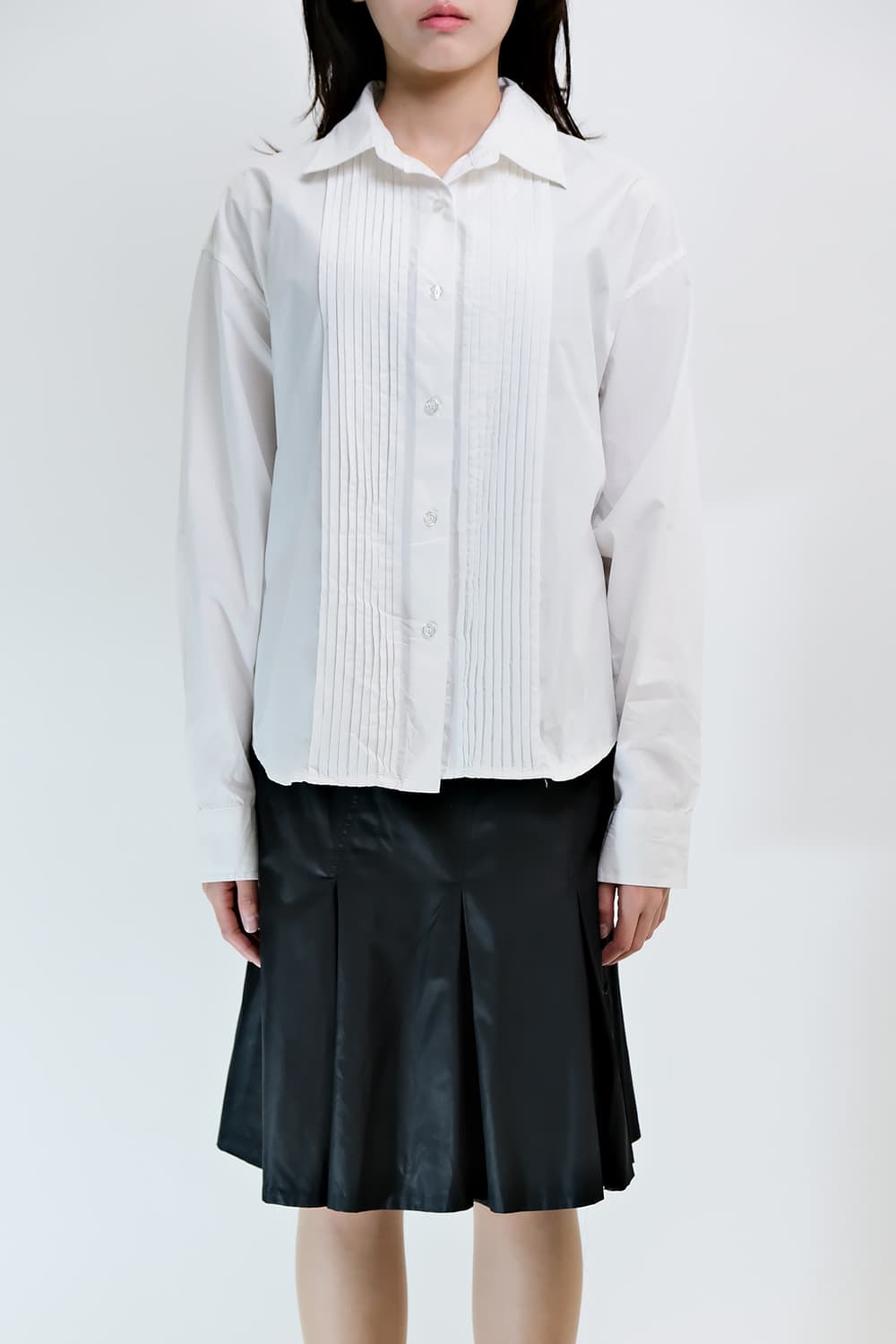 Pin Tuck Shirt Blouse F 상품이미지8