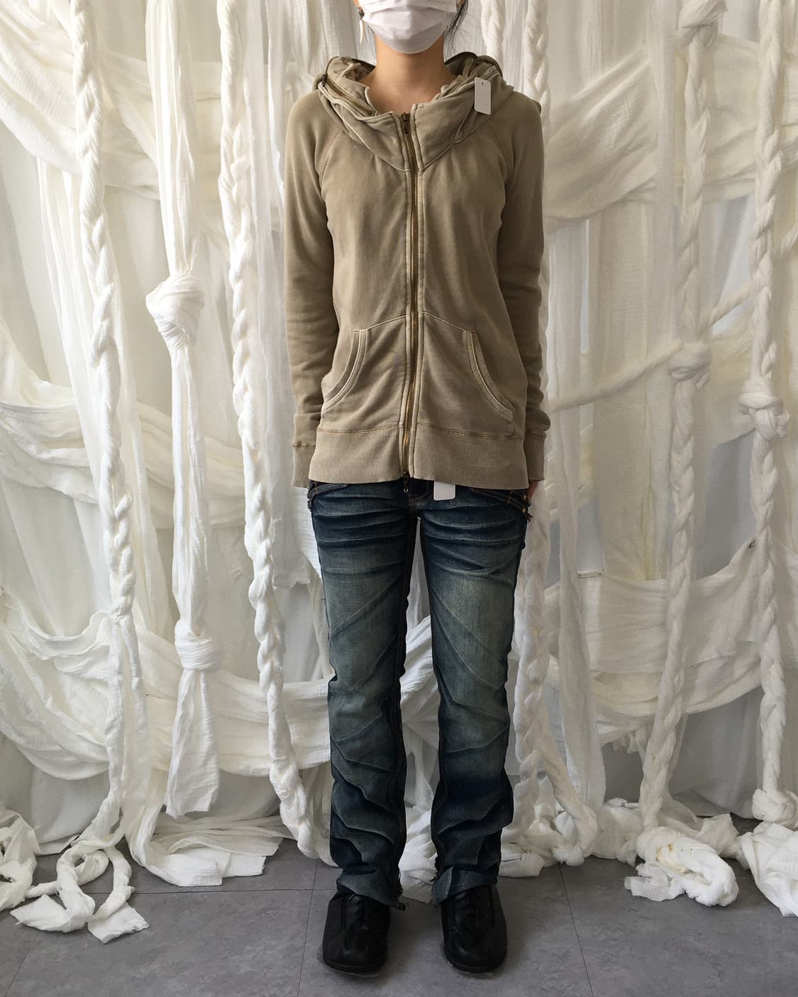 Goa high neck hood zip up 상품이미지7