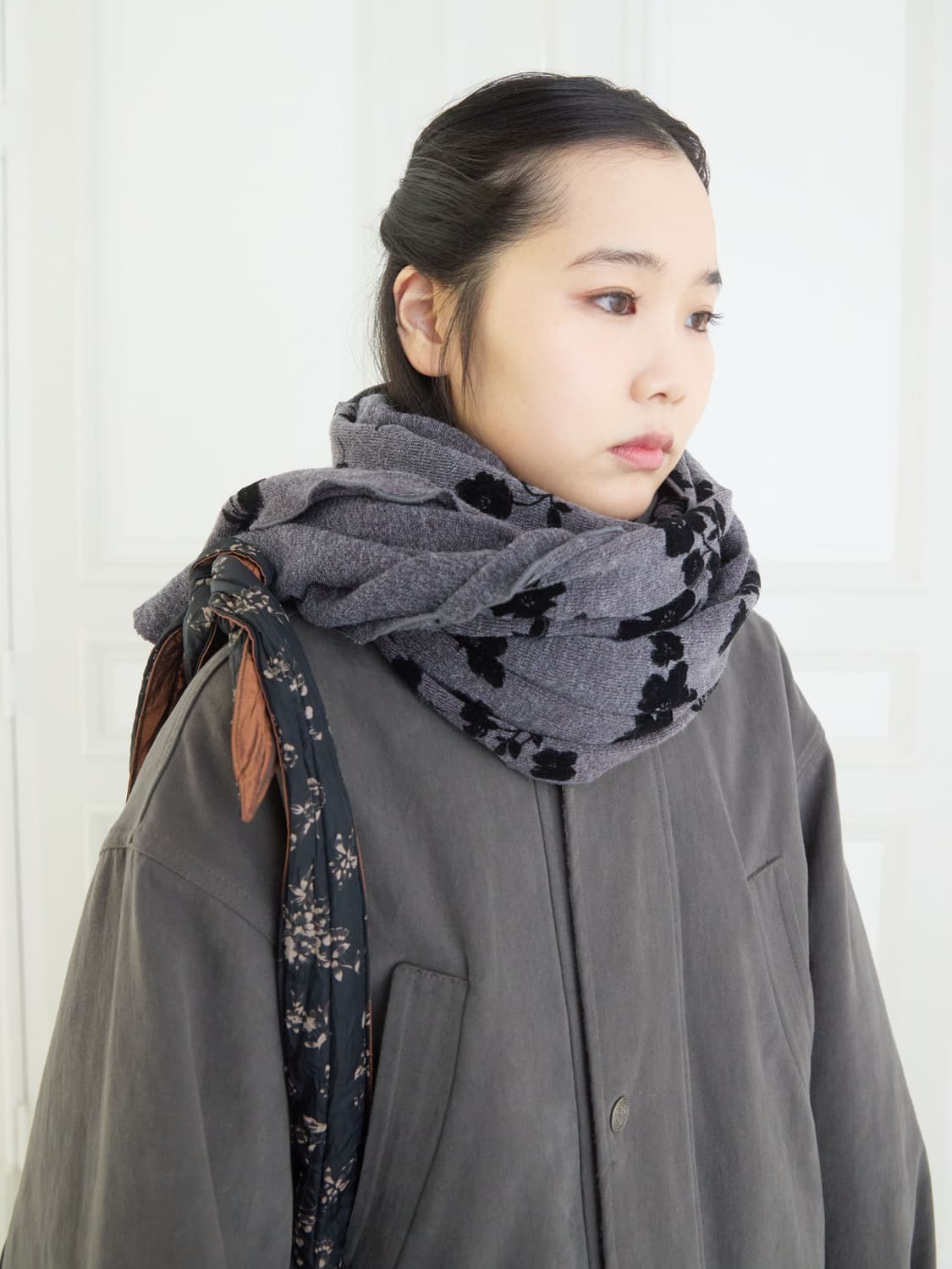 (새상품) 콜로신스 Flata long muffler 머플러 _ 브라운 상품이미지3