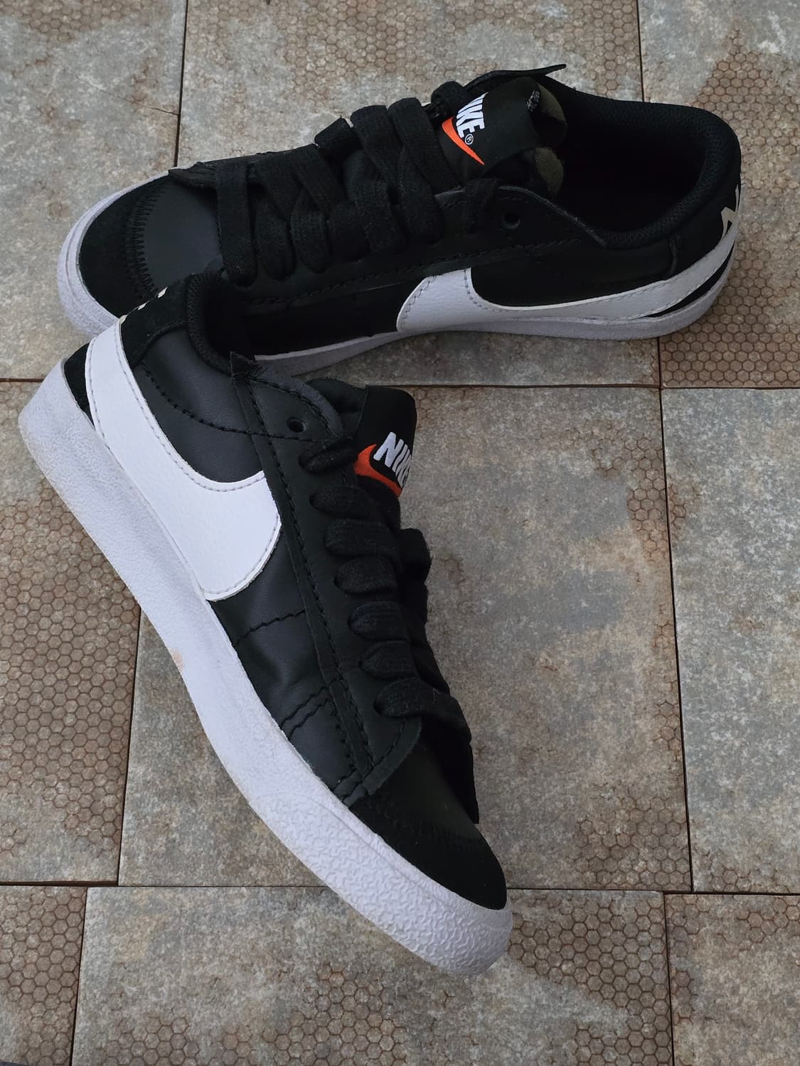 (250)나이키 블레이저 로우 77 점보 블랙 상품이미지4