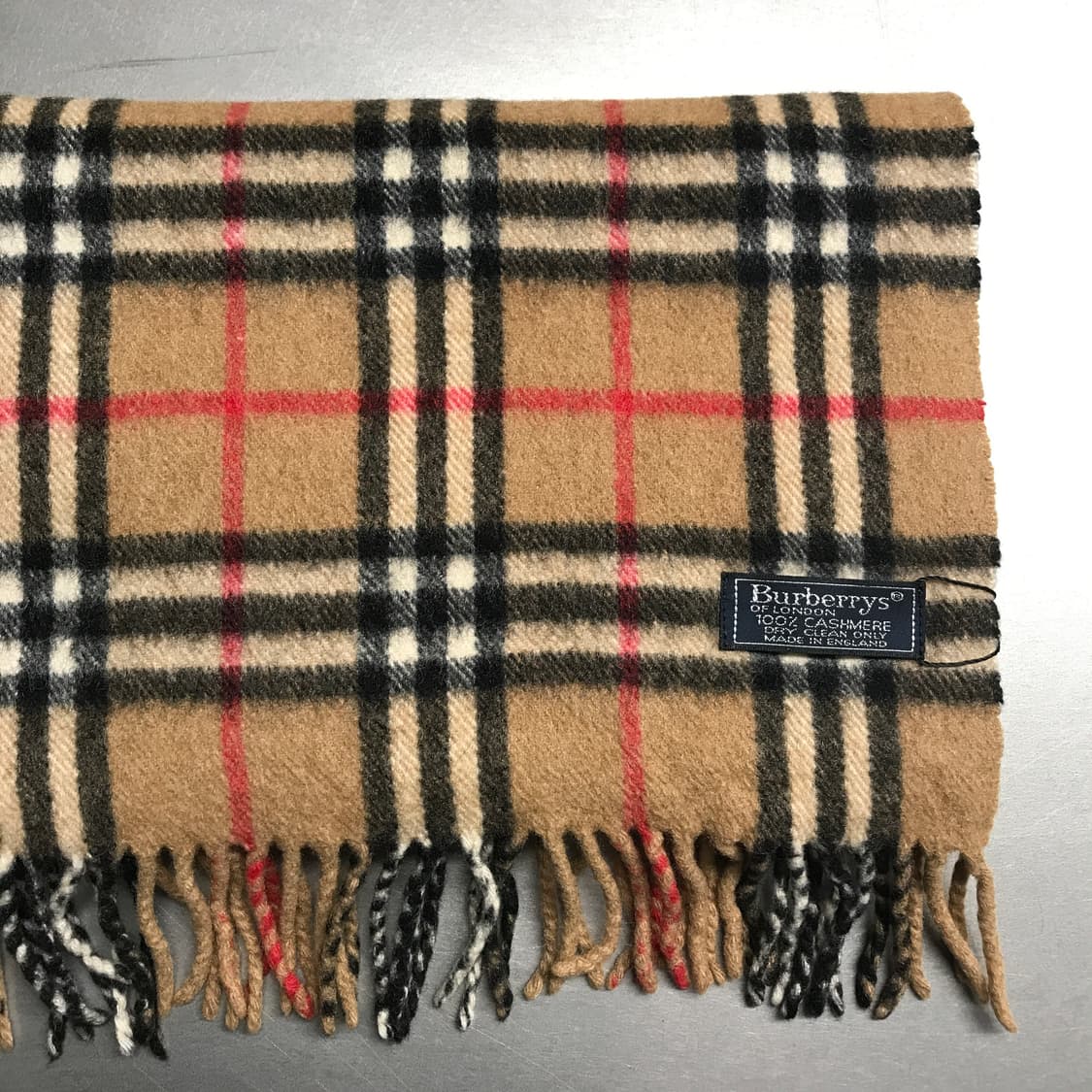 버버리 정품 캐시미어 머플러 베이지 상품이미지3