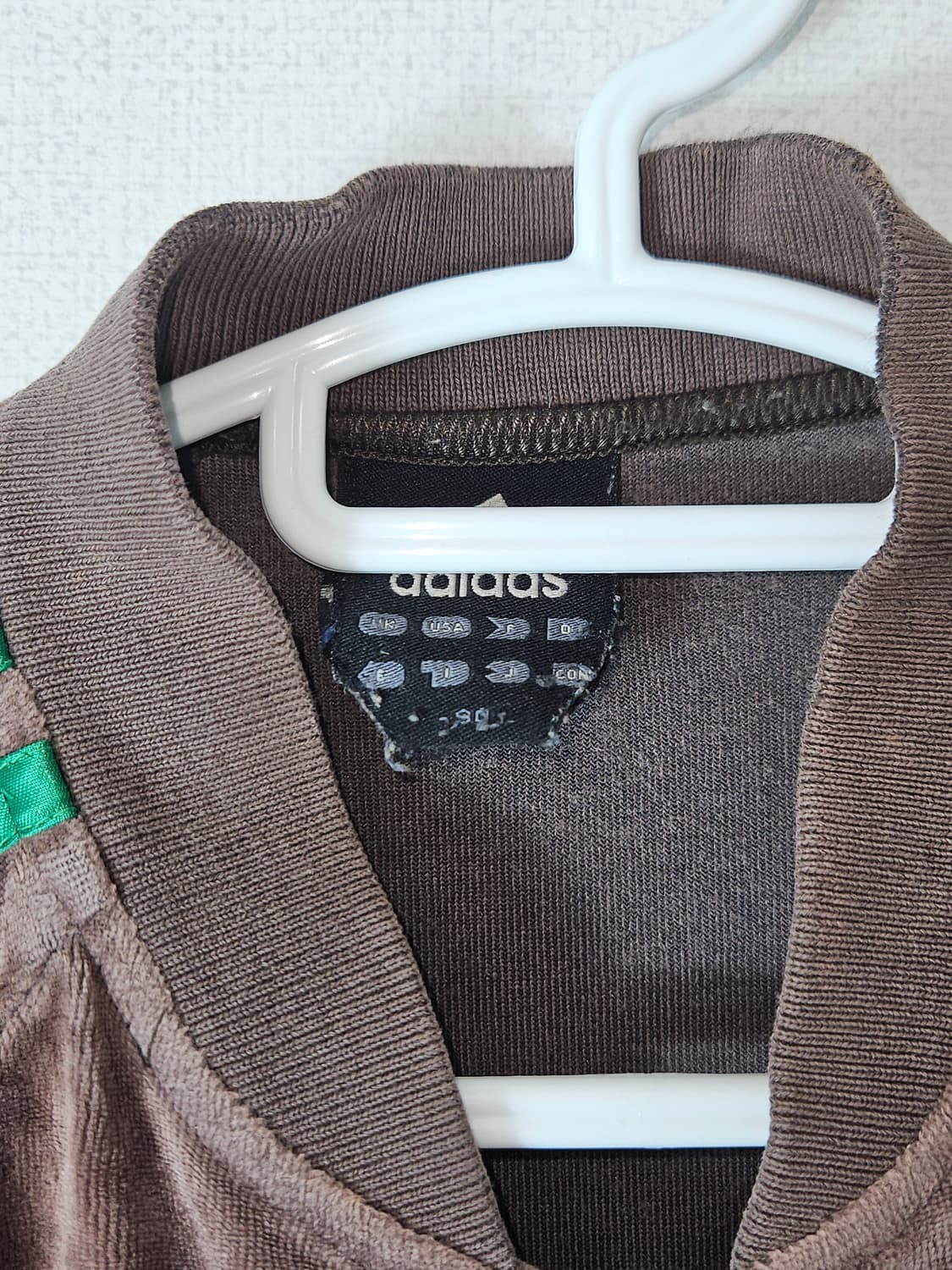 아디다스 벨벳 y2k 초코나무숲 트랙탑 져지 대장 자켓 90 상품이미지5