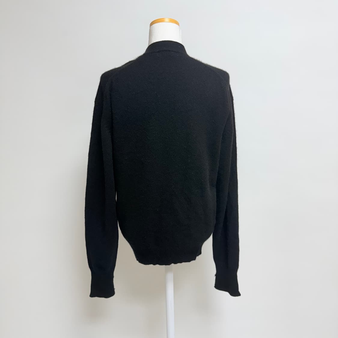 [캐시미어 100%] 블랙 브이넥 가디건 M 상품이미지3