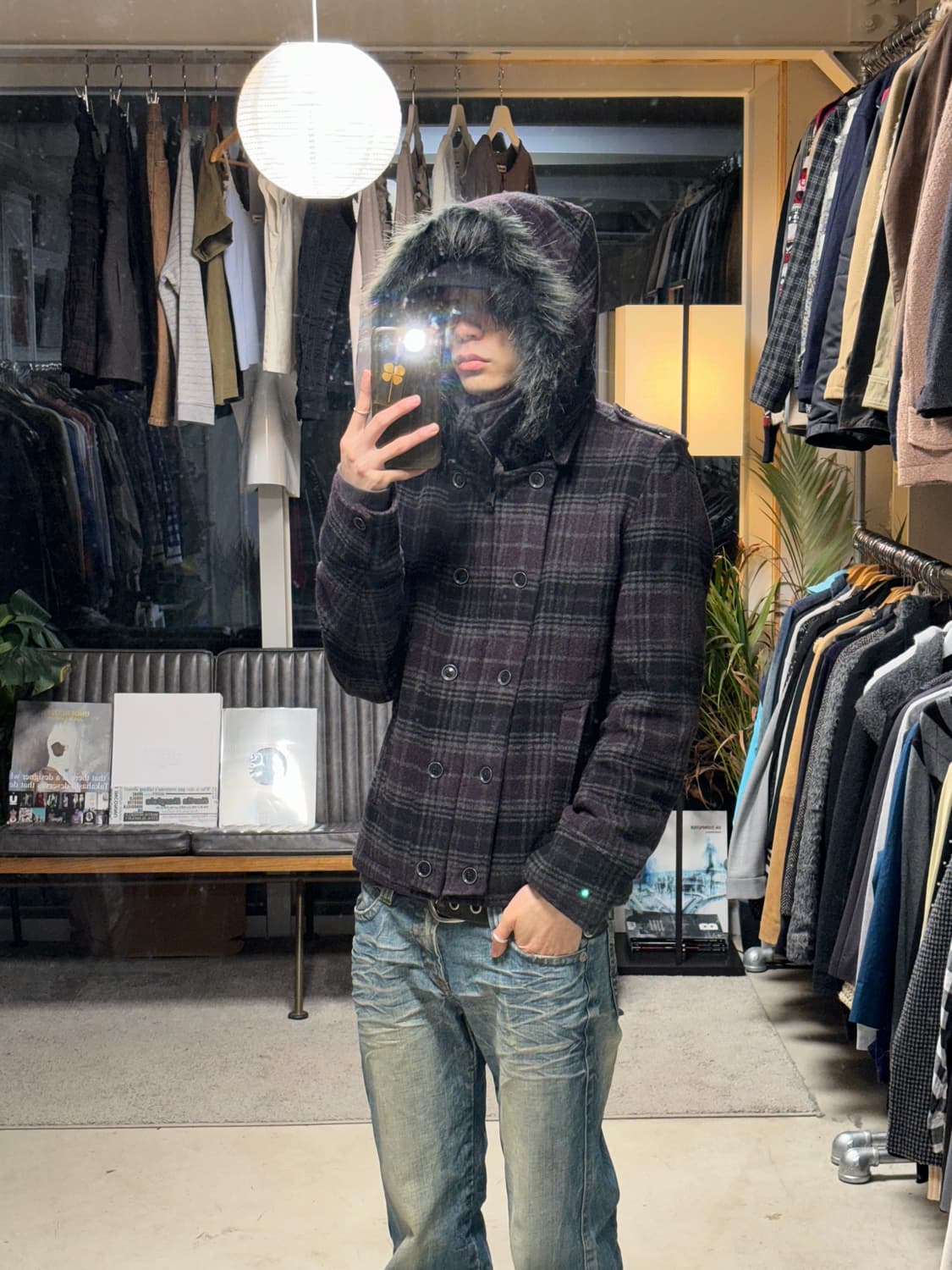 Hideaways 퍼후드 나폴레옹 자켓 상품이미지4