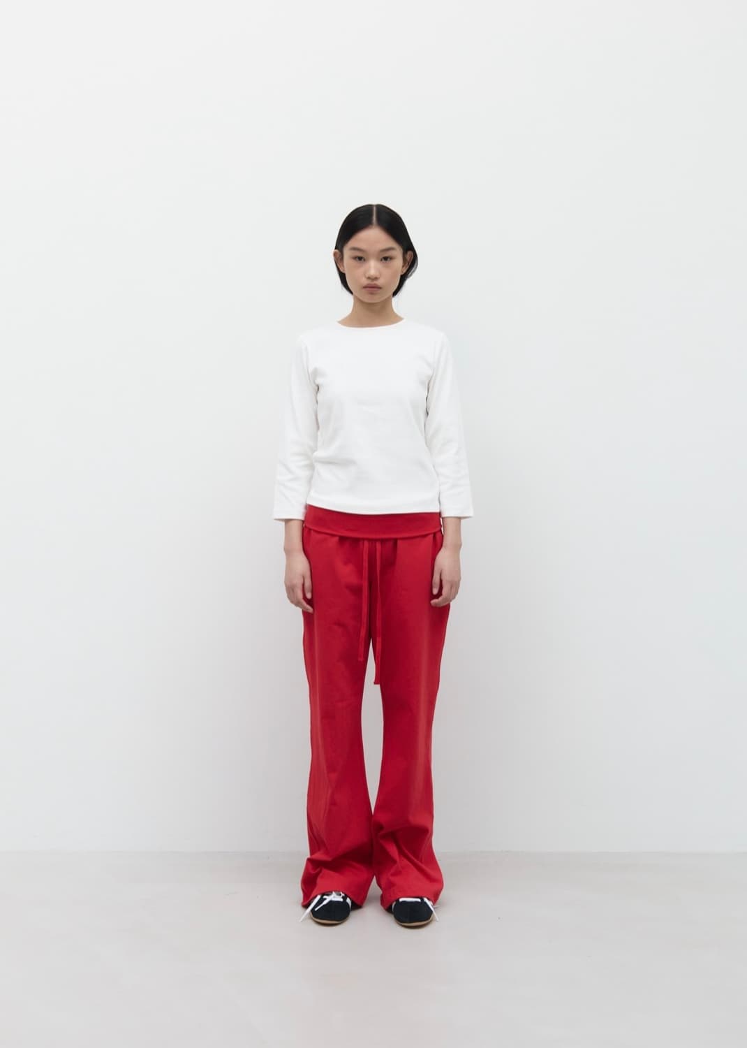 gbh fold over long pants / red 상품이미지1