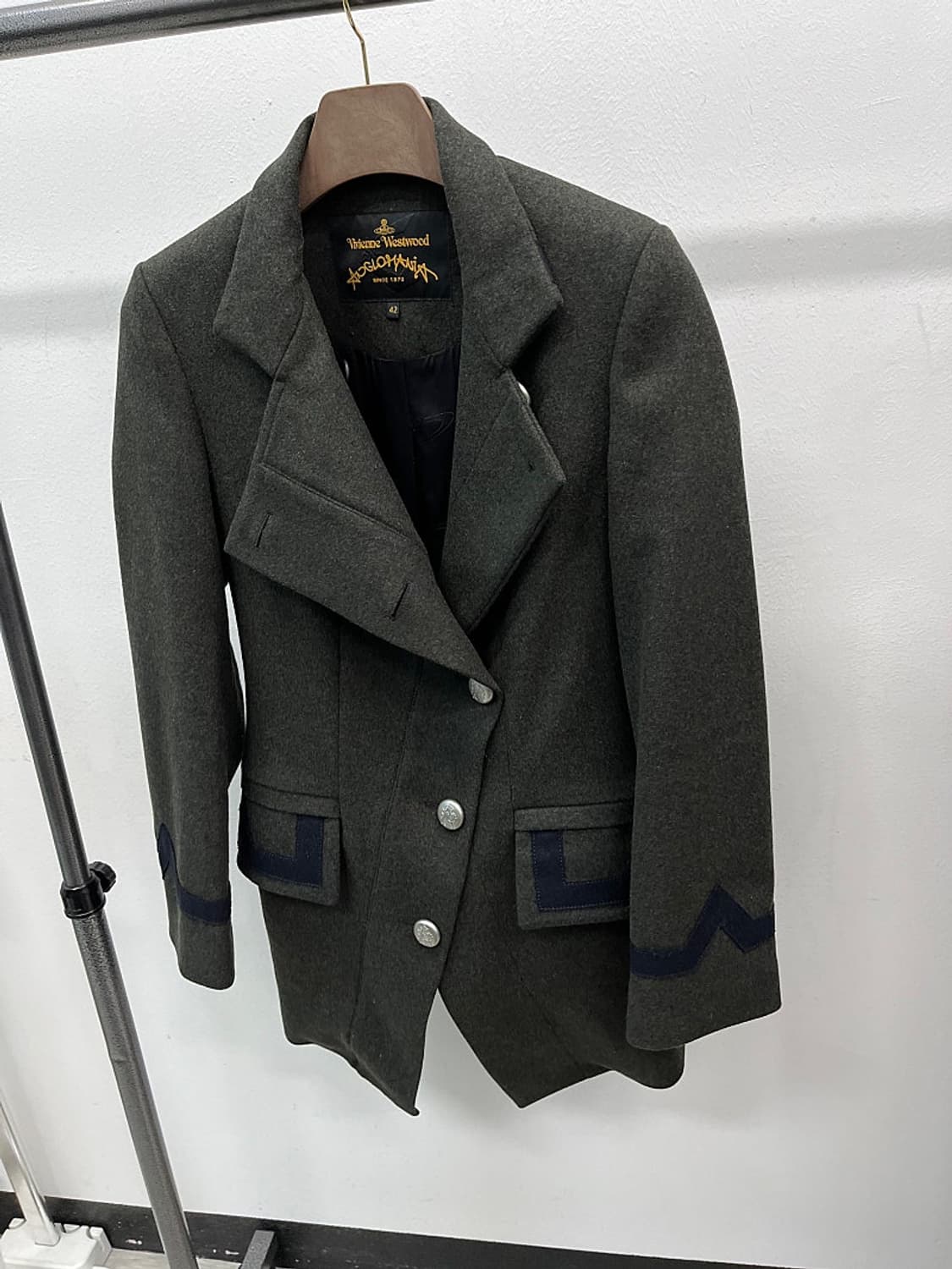 여) 비비안웨스트우드 은장 밀리터리 울코트  상품이미지5