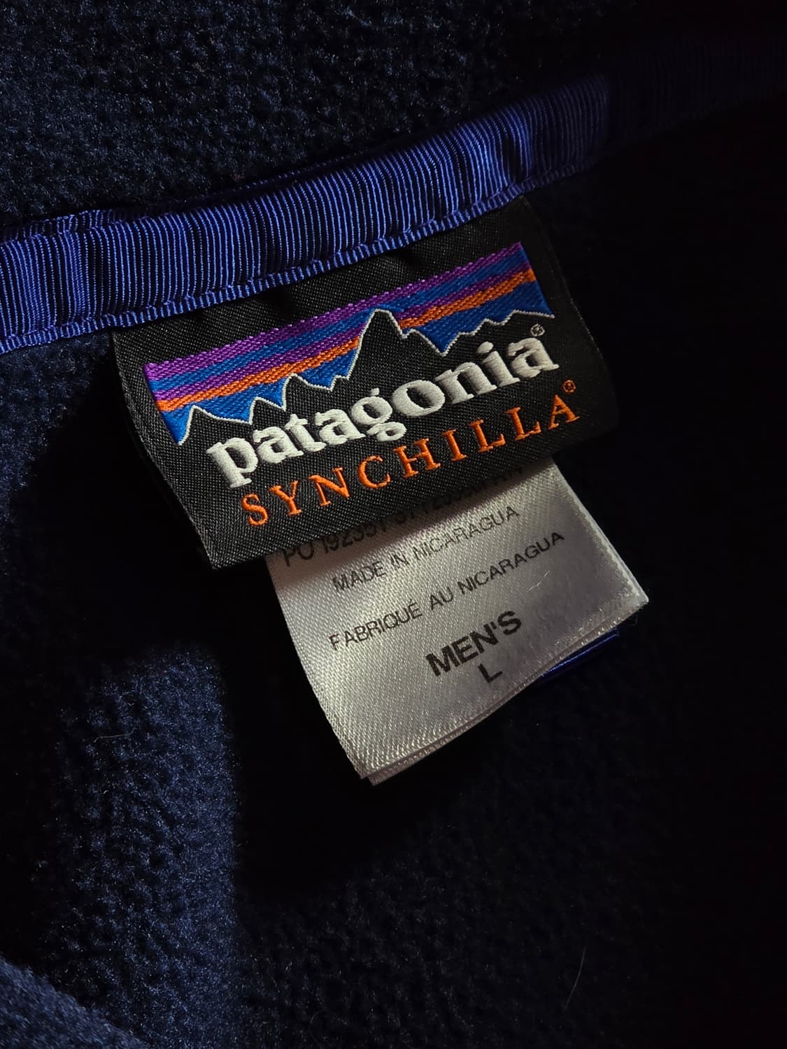 파타고니아 신칠라 스냅티 투톤 레드 네이비 L 상품이미지6