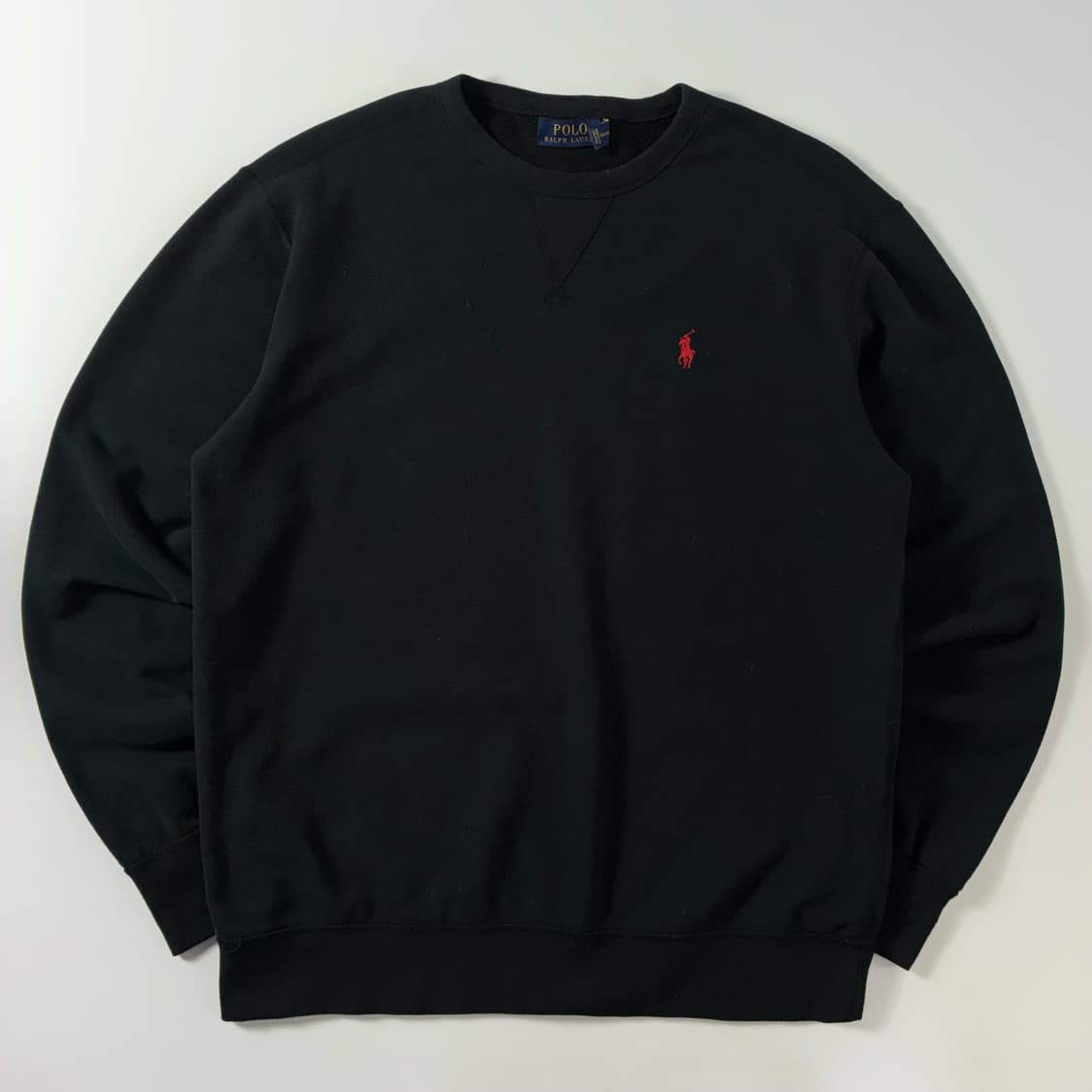 Polo  폴로 랄프로렌 신형 자수 코튼 블랙 맨투맨  상품이미지1