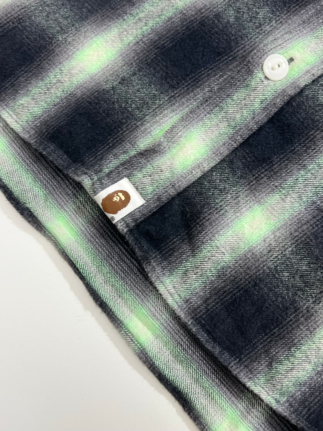 Bape Ombre Check Flannel Shirt 상품이미지3