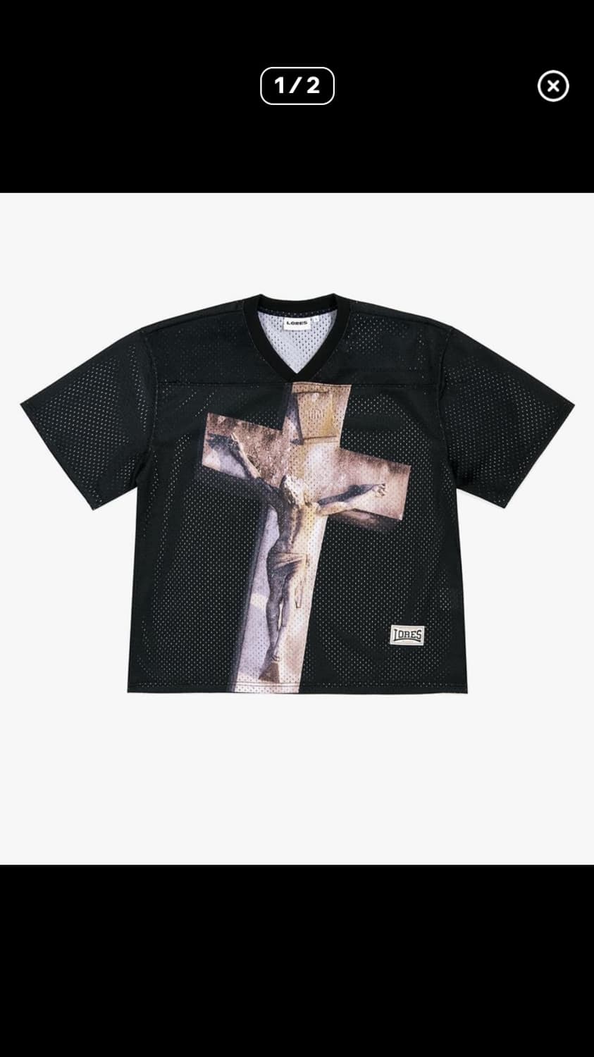 Lores 로어즈 cross mesh 크로스 메쉬 풋볼 져지 구합니다 상품이미지1