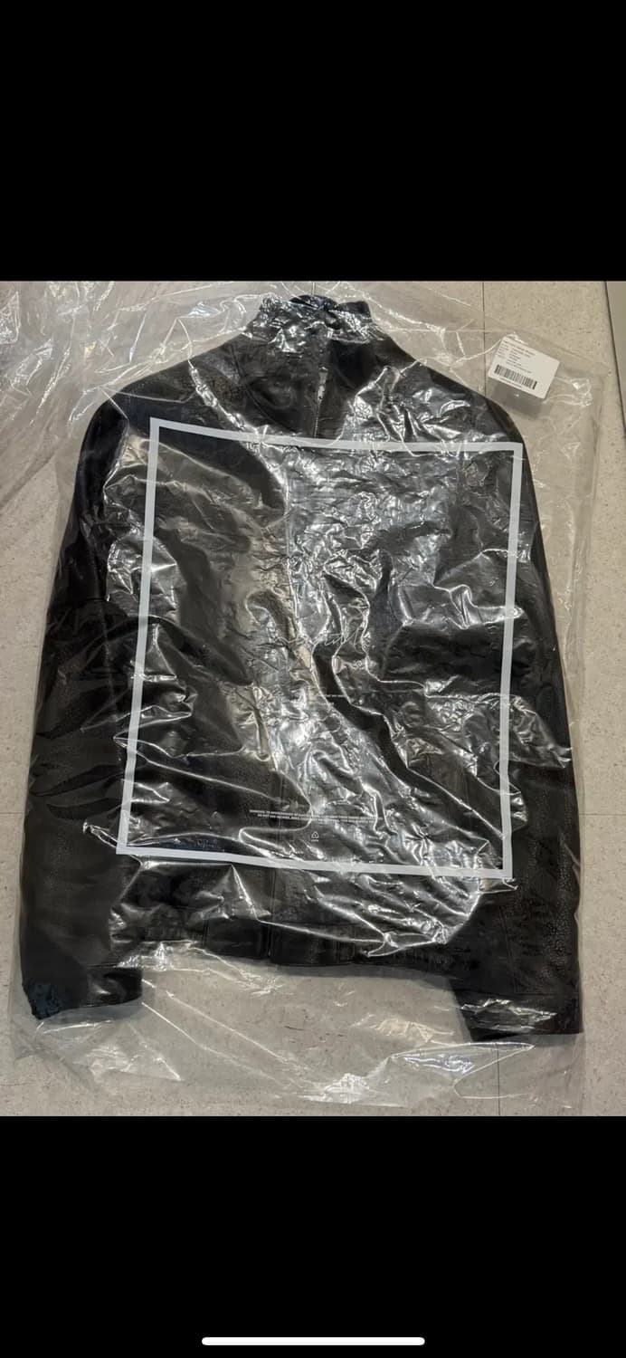 유스랩 하이넥 가죽 블루종 브라운 상품이미지3