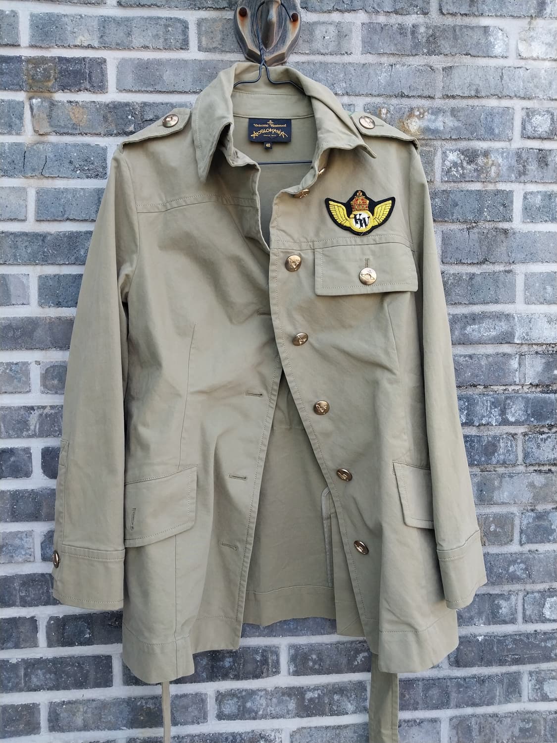 새제품 비비안웨스트우드 언발란스 버튼 밀리터리코트 야상 40 상품이미지1