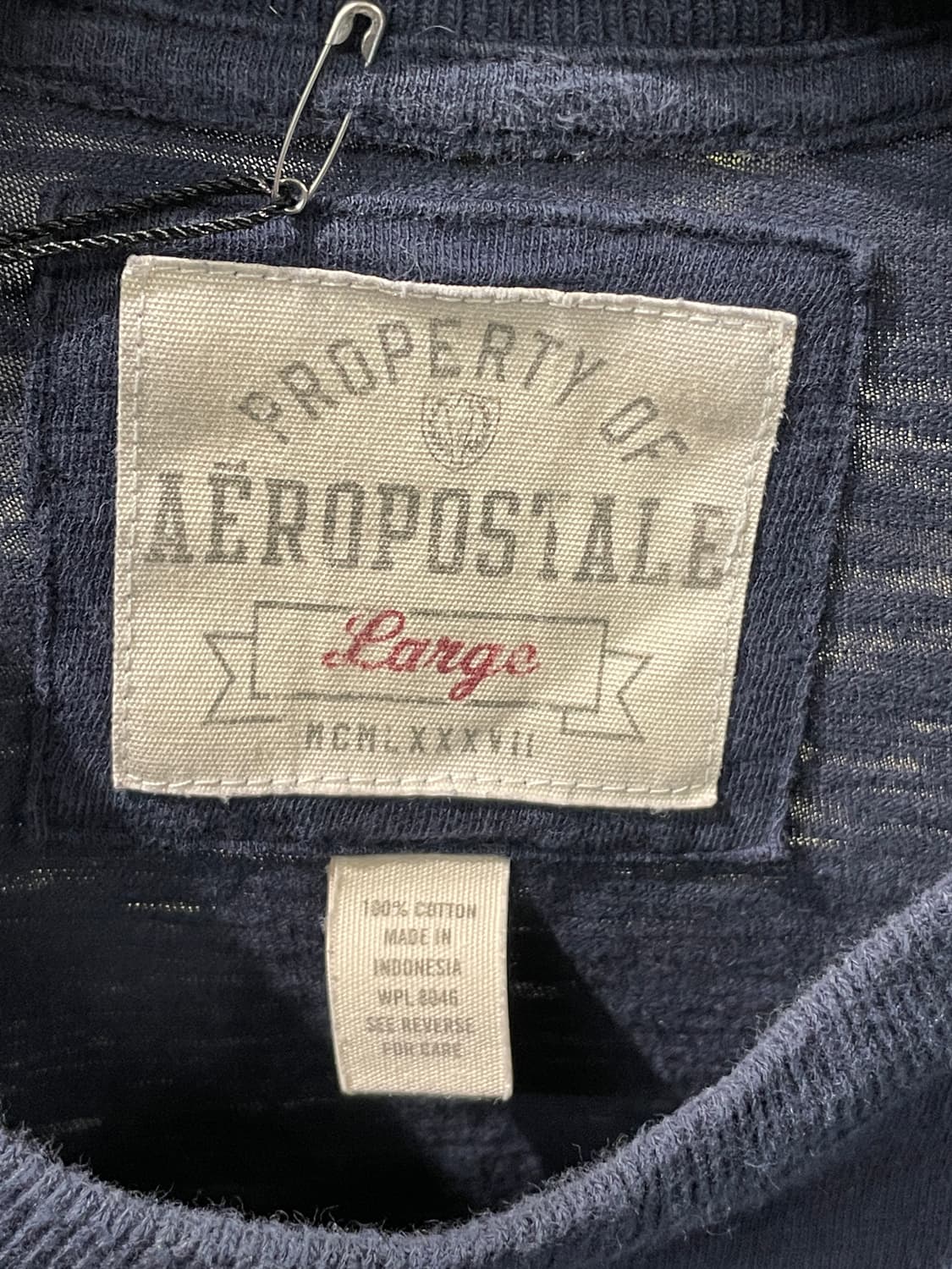 빈티지 롱슬리브 티셔츠(네이비)   상품이미지8