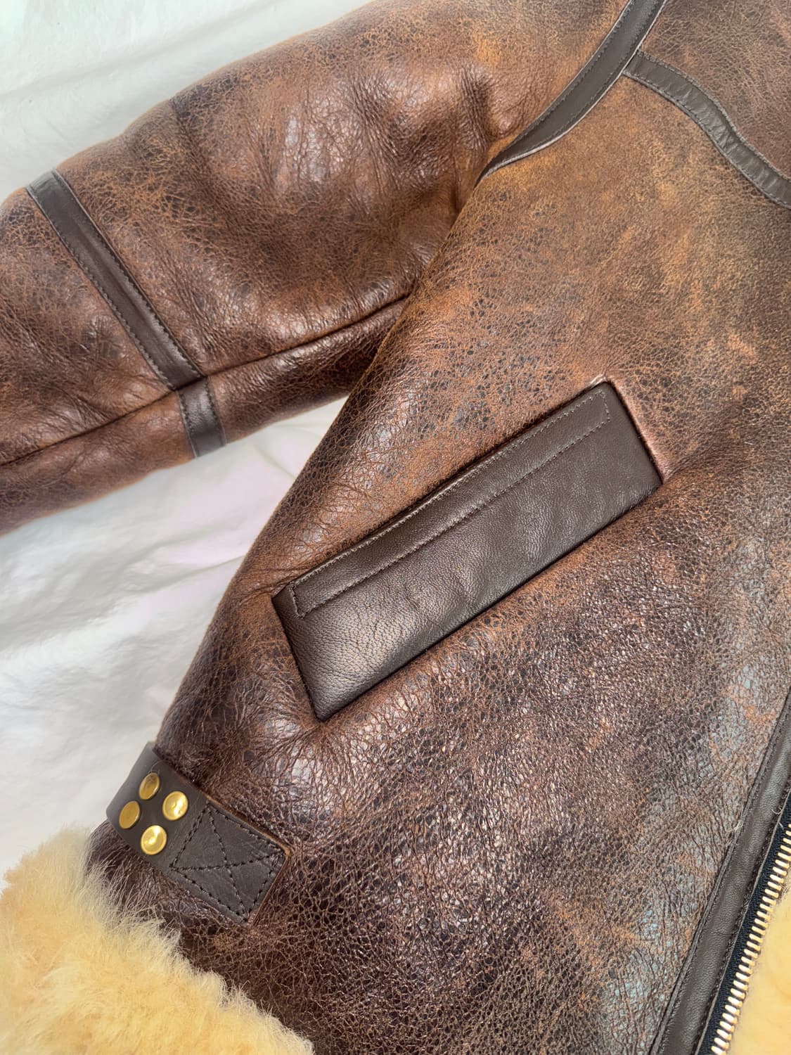 산드로 양가죽 무스탕 상품이미지5