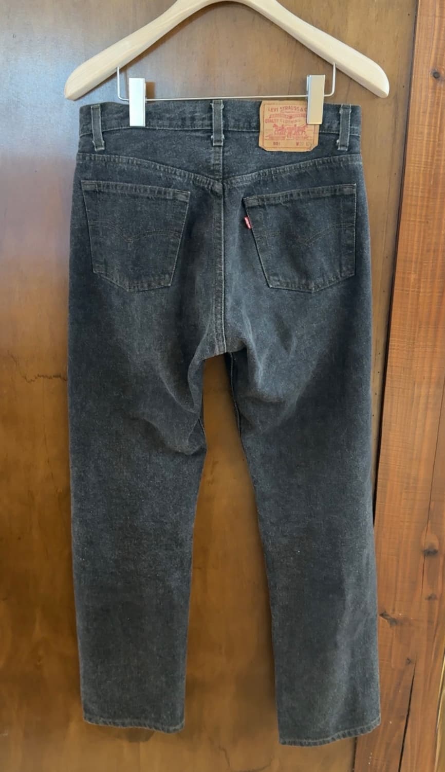 80s Levis 501 Faded Black Denim 상품이미지3