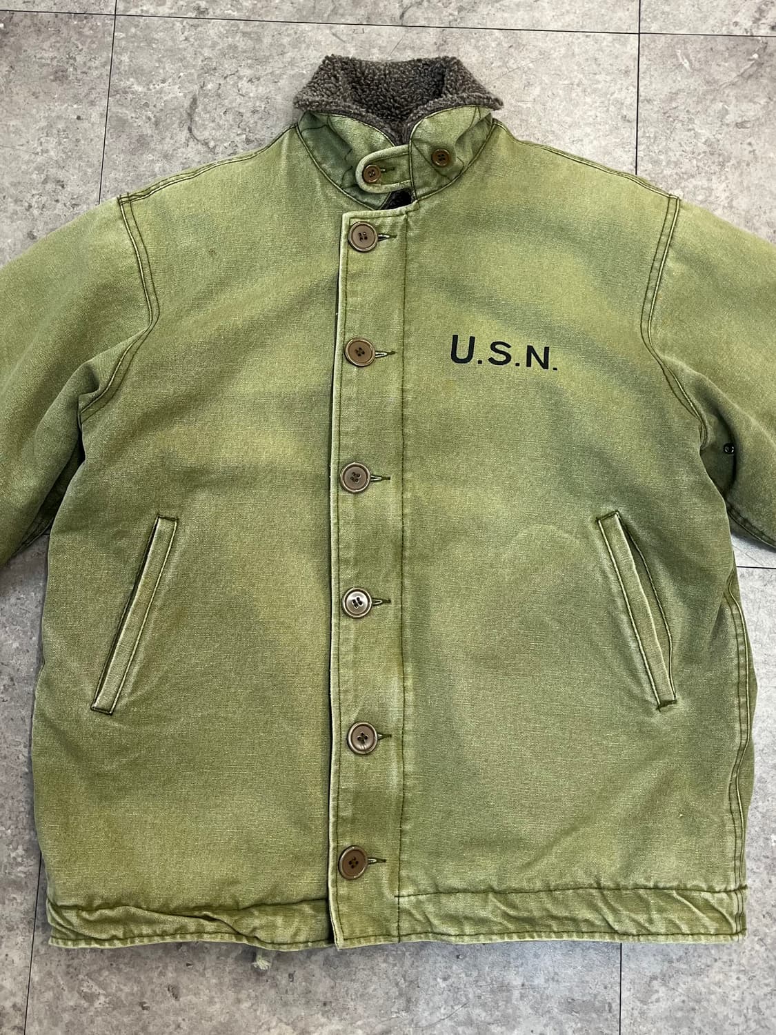 USN 밀리터리 덱자켓 M #csz2747  상품이미지4