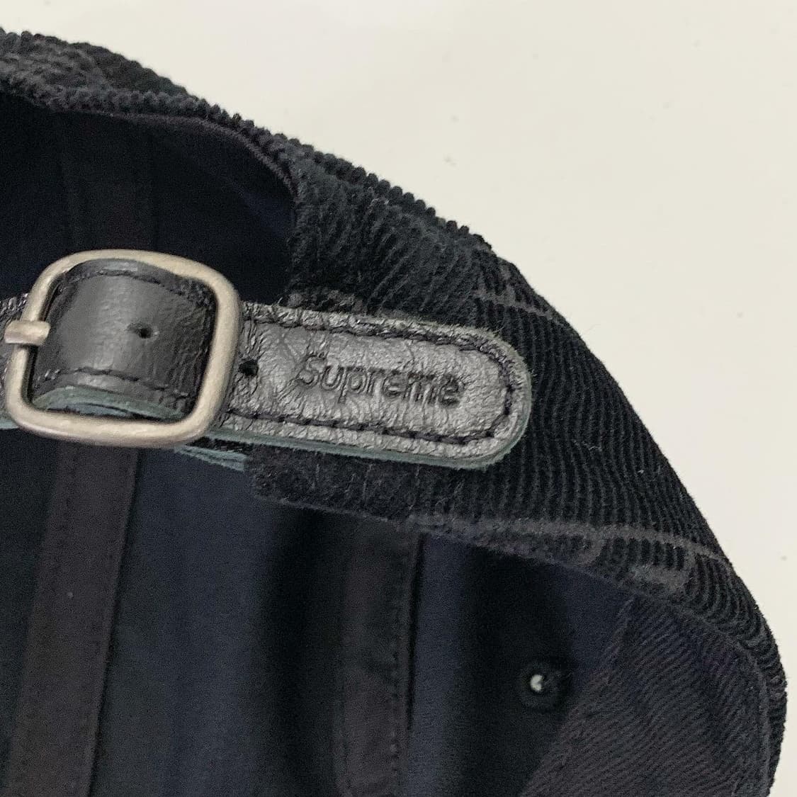 슈프림 블랙 코듀로이 캠프캡 상품이미지4