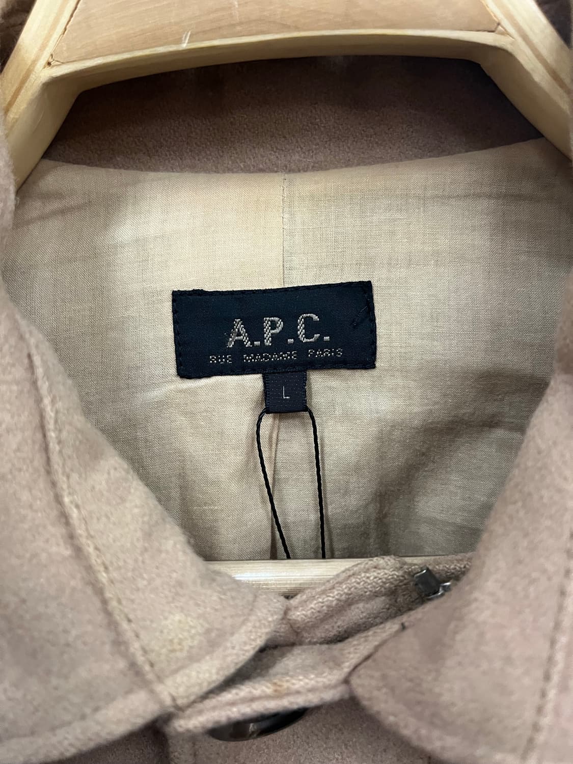 A.P.C 아페쎄 울 베이지 숏 코트 #csz735 상품이미지5