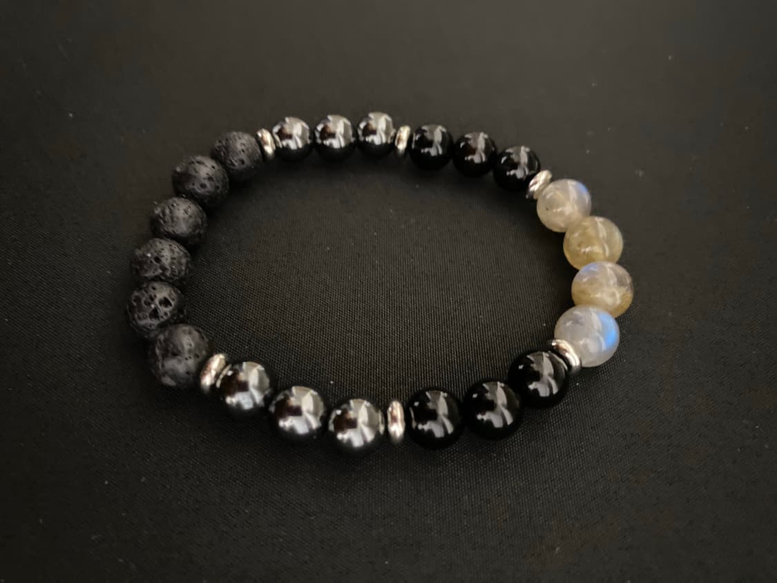 라브라도라이트 믹스 원석 팔찌 상품이미지1